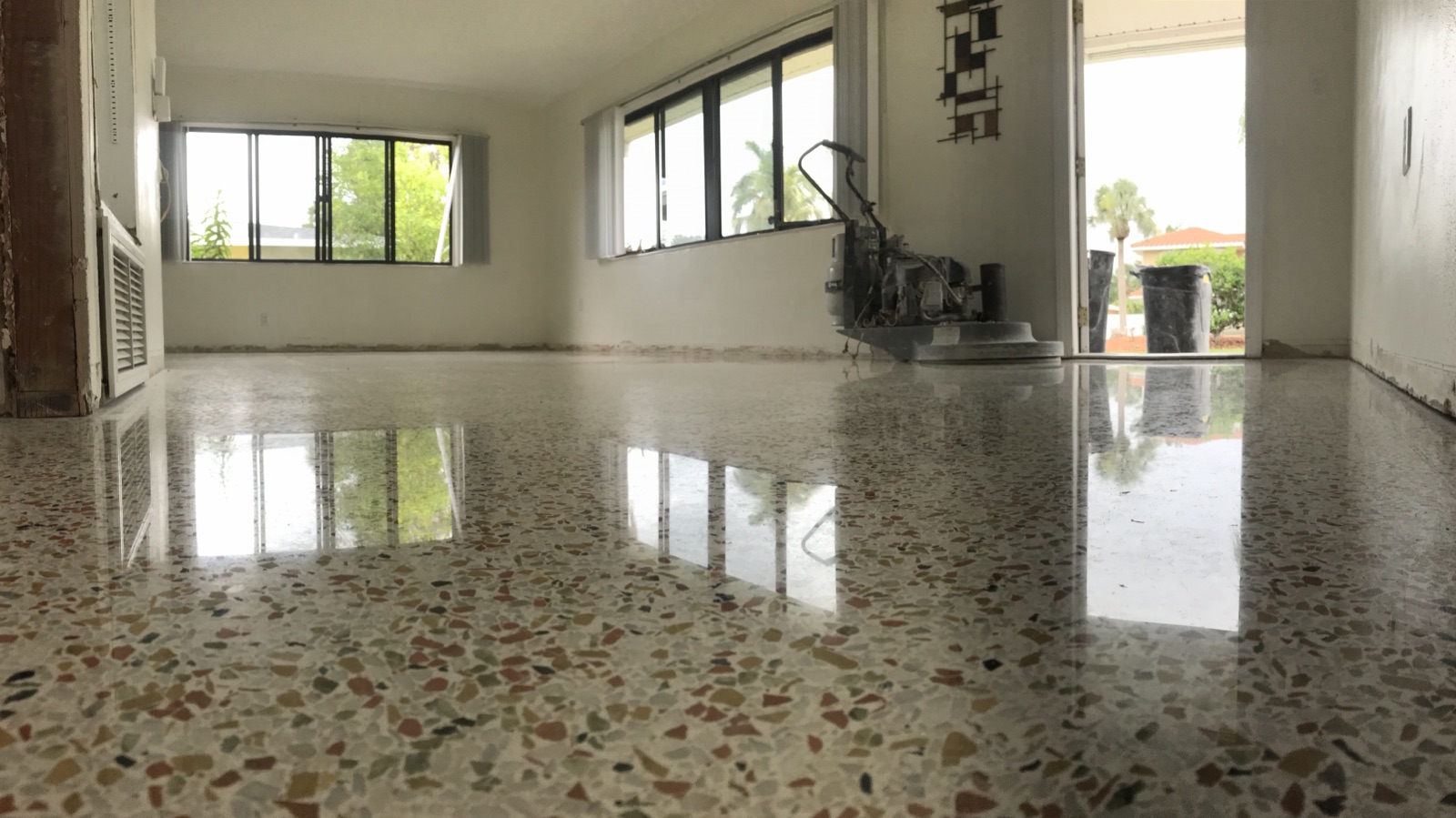 Restored terrazzo on Venice island