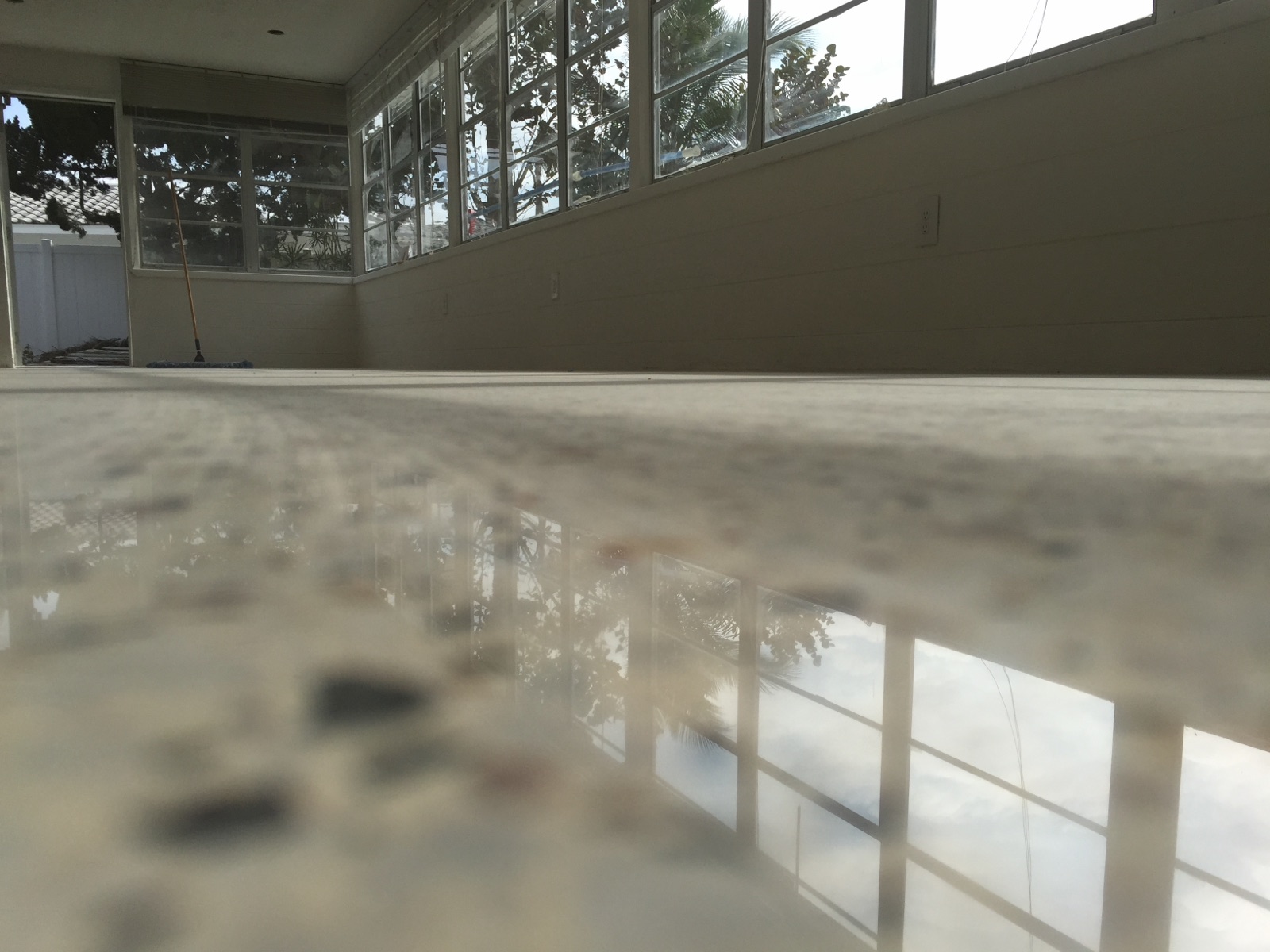 Polished terrazzo in a Florida room in Palmetto
